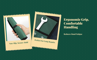 Combination Wrench Set, Open & Box End, Metric, Organizer