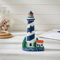 Lighthouse Ornament Striped Mediterranean Lighthouse Ornament Resin