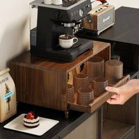 Coffee Machine Stand Multifunction Counter Shelf Rack Space Saving for Sideboard