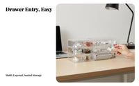 Stackable Acrylic Drawer unit particle-proofproof Stackable Acrylic Drawer Set for Bedroom