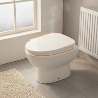 Adjustable Temperature Electric Bidet Seat Self-Cleaning Nozzle Warm Water Bidet Seat Posterior Cleansing Bathroom Fixture