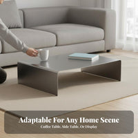 Folded Metal Coffee Table Modern Design Lowform Coffee Table Minimalist aesthetic Designer Piece for Homeowners, Showroom, Patio