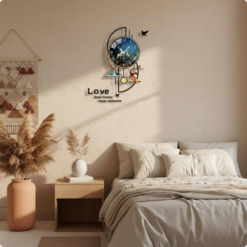 Modern Pendulum Timepiece Luxury Home Decor Creative Design for Bedroom