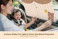 Car window privacy screen, stylish retractable screen, sun protection, privacy, heat insulation, side window shade for infants, universal fit.