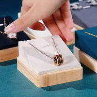 Solid Wood Jewelry Display Stand for Necklaces and Pendants