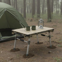 Multi-Function Rolling Camp Table Foldable Design Convertible Camping Table Cart