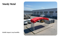 Retractable Canopy Waterproof Mobile Carport Weather Resistant Heavy Duty Event Tent for Business Owners, Homeowners, Outdoor Events, Commercial Space