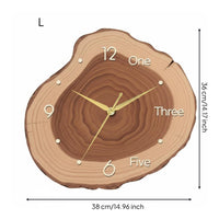 Tree Growth Wall Clock Artistic Tree Growth Wall Clock Battery Operated