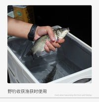 折叠车载收纳箱防水袋放置盒渔具汽车尾箱储物箱户旅行外收纳箱 白色30L木盖（带防水袋）