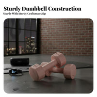 2 Pieces space-saving Design Hexagonal Dumbbell Floor surface-protective Hex Dumbbell Non-Slip grip Fitness gear long-lasting Construction for Children, Beginners, Adults, Home Gym, strength Training