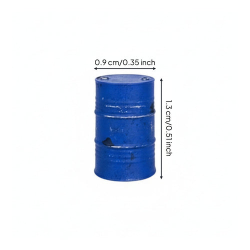 1/64 Scale Oil Barrel Realistic Details 1:64 Scale Barrel Intricate Detailing