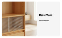 Tall Sliding Door Storage Shelf Allergen-Resistantresistant Storage Furniture Space-Saving Design Adjustable Shelves