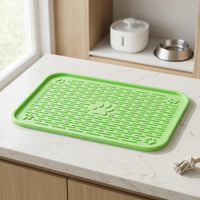 Cat Litter Mat, Litter Trapping Mat, Cat Litter Tray Mat with Raised Border, Small Litter Tray Mat for Indoor Cats, Anti-Scatter Floor Protector