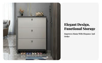 Space-Saving Design Slim Shoe Cabinet Large Capacity Tipping Drawer Shoe Cabinet Easy to Clean Household Furniture Scratch Resistant for Apartment Dwellers, Homeowners, Families, Hallway, Mudroom, Living Room, Bedroom
