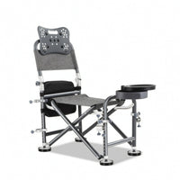 Foldable Fishing Chair Portable Chair with Side Support Compact Furniture Stable for Camping