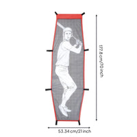 Strike Zones Target with Straps Rectangular Pitching Target Cloth Easy to Install for Softball Athletes