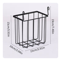 Wire Basket with Hook Compact Basket with Hook Space-Saving for Entryway, Office