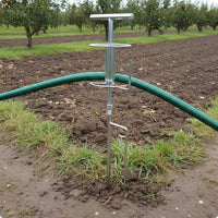 Irrigation Line Puller T-Handle Pipe Pulling Rod Dual-Prong Tines for Farms
