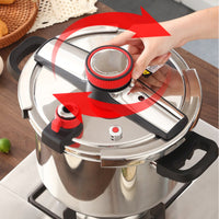 Burst-Resistant Proof Pressure Cooker All Stovetops Compatible Stainless Steel Pressure Cooker Multiple Safety Features Fast Cooking Pot Ergonomic Handles for Families