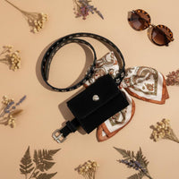 Belt Bag Retro Design Belt Pouch Decorative for Travel, Shopping, Women