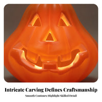 Spooky Halloween Pumpkin Ornament Decorative Halloween Pumpkin Decoration Indoor Pumpkins Compact for Party Hosts, Photo Backdrops, Haunted Houses, Display Shelves