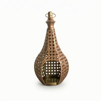 Moroccan-Style Lantern Cutout Moroccan Lantern Metal for Tabletop