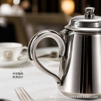 304 Stainless Steel Coffee Pot Commercial Restaurant Anti-Scalding Water Kettle Hotel Club Teapot