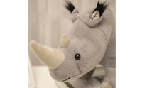 Rhino Stuffed Toy Soft Stuffed Rhinoceros Stuffed Rhino Cute Rhinoceros Toy Cuddly for Children, Bedtime, Nursery