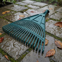 24-Tooth Plastic Leaf Rake Head Lightweight Outdoor Tool Compact Storage