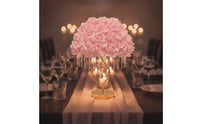 Decorative Rose Lamp with Crystal Beads Floral Rose Lamp Romantic Ambient for Girls, Teens, Bedroom, Nightstand, Vanity