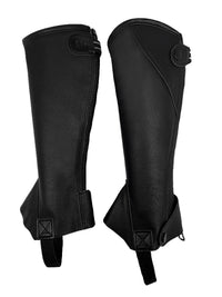 Leather Equestrian Leg Guards for Adults and Children