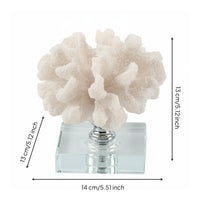 Faux Coral Sculpture Long-Lasting Table Ornament Coastal Design for Study Room