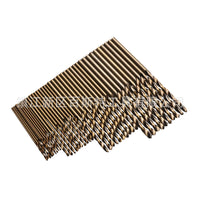 74-Piece Twist Drill Set, 1.0-8.0mm Straight Shank, High-Speed Steel, Coated