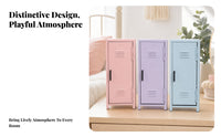 Small Locker Cabinet Lockable Money Box Cabinet Short Legs Vented