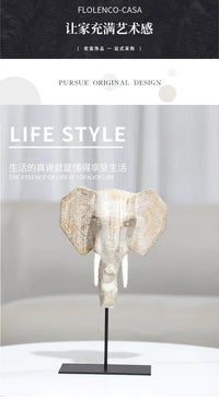 New Chinese Style Resin Elephant Sculpture Decorative Figurine