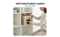 Foldable Cat Print Storage Cube Collapsible Design Cat Print Storage Basket