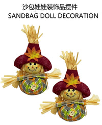 Thanksgiving Scarecrow Sandbag Doll Small Home Decorative Ornament