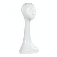Mannequin Head with Bust Abstract Hairpiece Stand Long-Lasting
