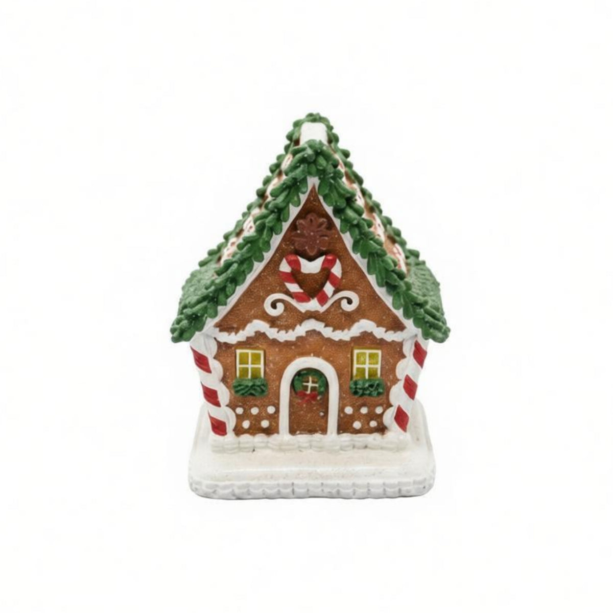 Gingerbread House Cute Holiday Cottage Textured Tabletop Decor for Collectors