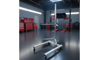 Auto Body Panel Painting Stand Galvanized Panel Painting Stand Bracket with Wheels Mobile for Mechanics