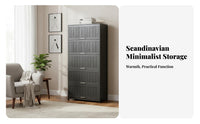 particle-proofproof Doors Combination book storage unit and Cupboard Multi-Tier Design Storage Cabinet Large Capacity Shelving Unit Easy to Clean for Homeowners, Book Lovers, Office Workers, Study, Living Room, Bedroom, Hallway