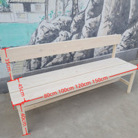 Rustic Rearrest Bench Sturdy Wood Bench Slatted Bench Distressed Finish Seating Crafted from Strong Wood Suitable for Homeowners Cafe Owners Rearyard Storefront Entryway