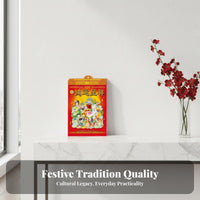 2026 Hanging Chinese Almanac Calendar, Tear-Off Daily Pages, Classic Design, Multiple Sizes