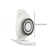 Rotating Wall Mounted Bath Brush Soft Bristle Automatic Bath Brush Detachable Wall Mounted Back Scrubber Replaceable for Elderly