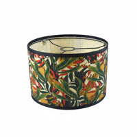 Bamboo Lamp Shade Softens Light Tropical Print Lamp Shade Fade Resistant