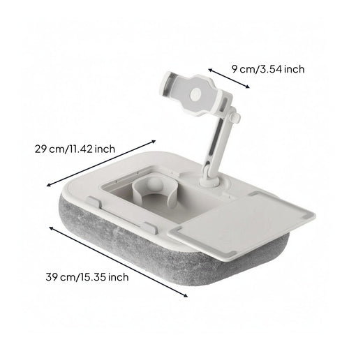 Cushioned Lap Desk Padded Lap Desk with Phone Holder Portable