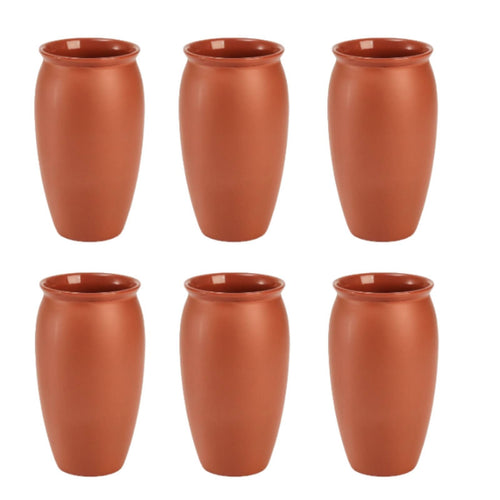 6 Pieces Mixed Drink Cup Handmade Tumbler Sturdy for Parties