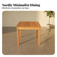 Hardwood Wood Square Table Stable Frame Household Furniture Contemporary Design adaptable Look for pairs, Small Living areas