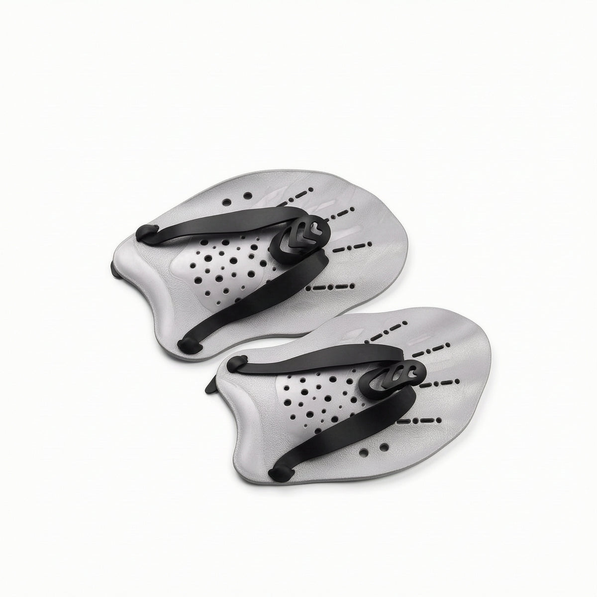 Contoured Swim Hand Paddles Curved Swimming Hand Paddles Gear Perforated Ergonomic for Swimmers, Front Crawl Practice