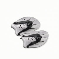 Contoured Swim Hand Paddles Curved Swimming Hand Paddles Gear Perforated Ergonomic for Swimmers, Front Crawl Practice